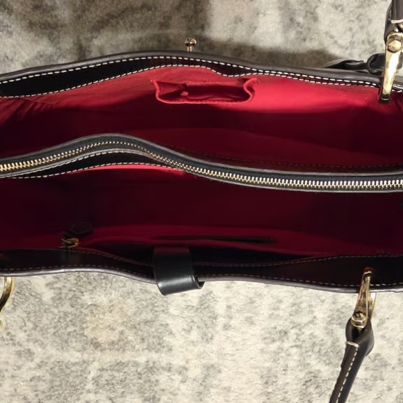 Dooney & Bourke Black Leather Tote - Picture 4 of 4